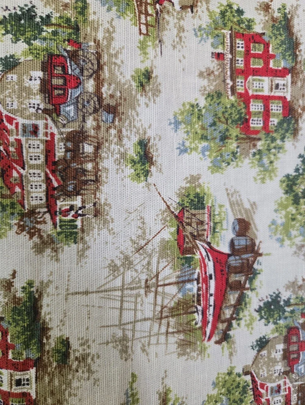 Vintage Coastal Farmhouse Valance Table Runner 87x19